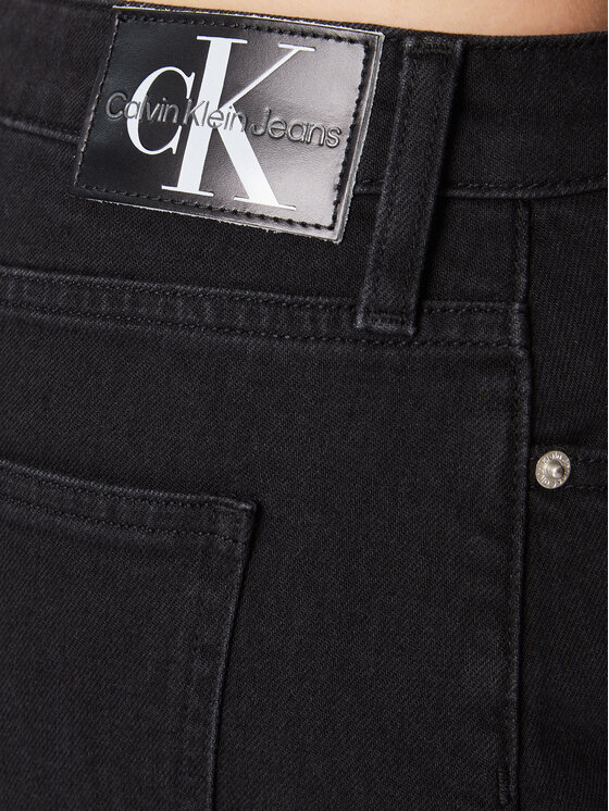 Calvin Klein Jeans Spódnica jeansowa J20J220468 Czarny Regular Fit zdjęcie nr 5