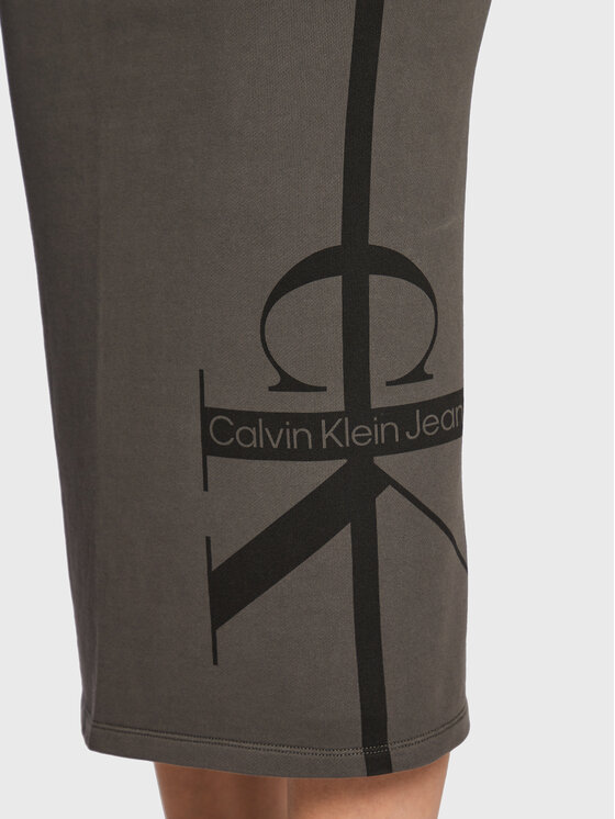 Calvin Klein Jeans Spódnica midi J20J219883 Szary Regular Fit zdjęcie nr 5