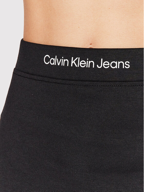 Calvin Klein Jeans Spódnica trapezowa J20J218951 Czarny Regular Fit zdjęcie nr 4
