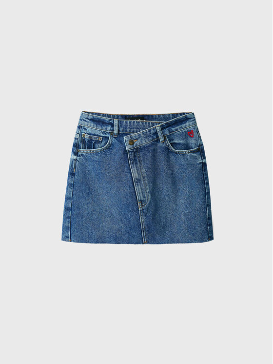 Desigual Spódnica jeansowa Sol 22WWFD02 Niebieski Regular Fit zdjęcie nr 5