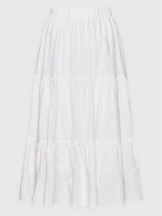 Glamorous Spódnica trapezowa AC3565 Biały Flattering Fit zdjęcie nr 5