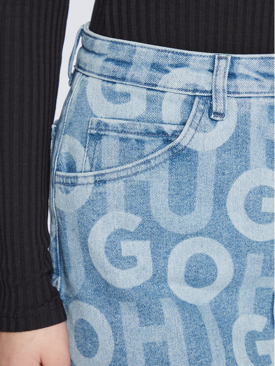 Hugo Spódnica jeansowa Garla 50475914 Niebieski Regular Fit zdjęcie nr 5
