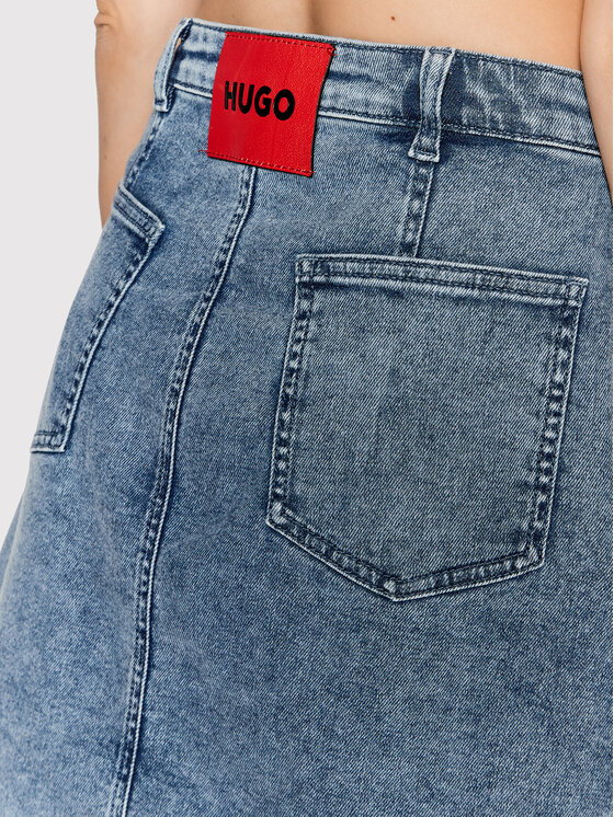 Hugo Spódnica jeansowa Geriel 50466828 Niebieski Regular Fit zdjęcie nr 3
