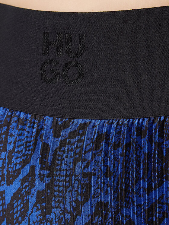 Hugo Spódnica plisowana Regiani-1 50478255 Niebieski Regular Fit zdjęcie nr 4
