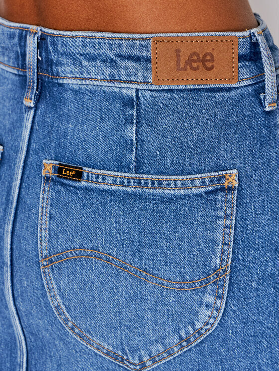 Lee Spódnica jeansowa Fly A Line L38MO Granatowy Regular Fit zdjęcie nr 4