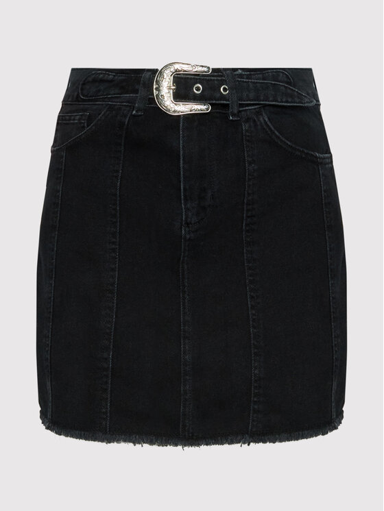 Liu Jo Spódnica jeansowa UA2155 D4622 Czarny Regular Fit zdjęcie nr 5