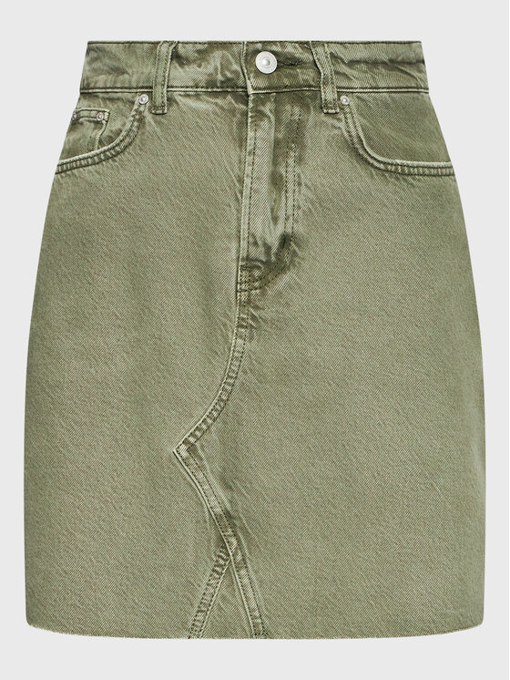 LTB Spódnica jeansowa Serissa 61026 15244 Zielony Regular Fit zdjęcie nr 5
