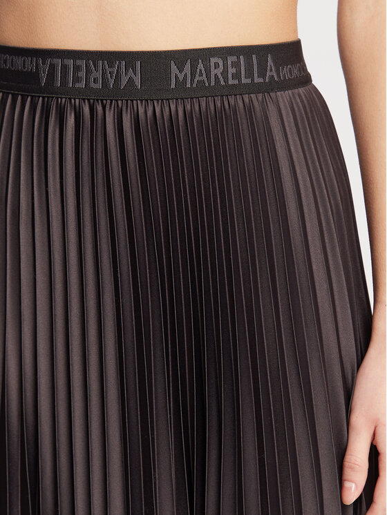 Marella Spódnica plisowana Domino 31060229 Szary Regular Fit zdjęcie nr 4