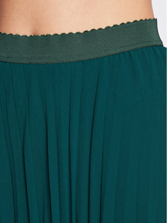 NAF NAF Spódnica plisowana Plissee THNJ21 Zielony Regular Fit zdjęcie nr 5