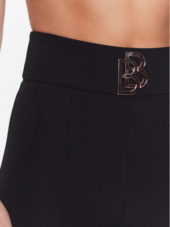 Babylon Spodnie materiałowe S_S00506 Czarny Slim Fit zdjęcie nr 4
