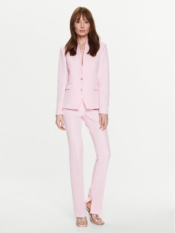 Blugirl Blumarine Spodnie materiałowe RA3032-T3359 Różowy Regular Fit zdjęcie nr 2
