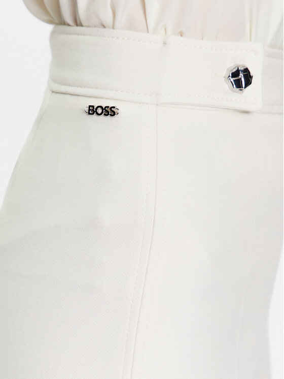 Boss Spodnie materiałowe 50495683 Écru Regular Fit zdjęcie nr 4