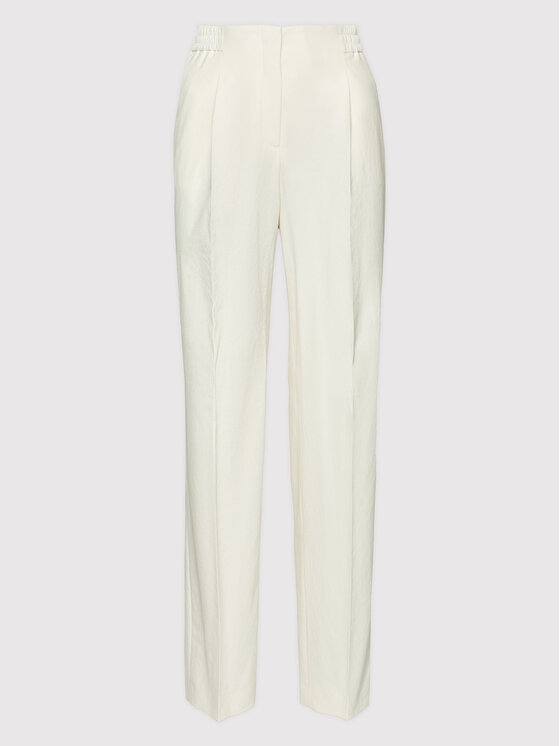 Boss Spodnie materiałowe Tukkah 50456072 Biały Regular Fit zdjęcie nr 5