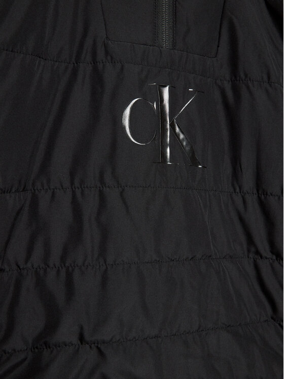 Calvin Klein Jeans Kurtka anorak Monogram IB0IB01567 Czarny Regular Fit zdjęcie nr 3