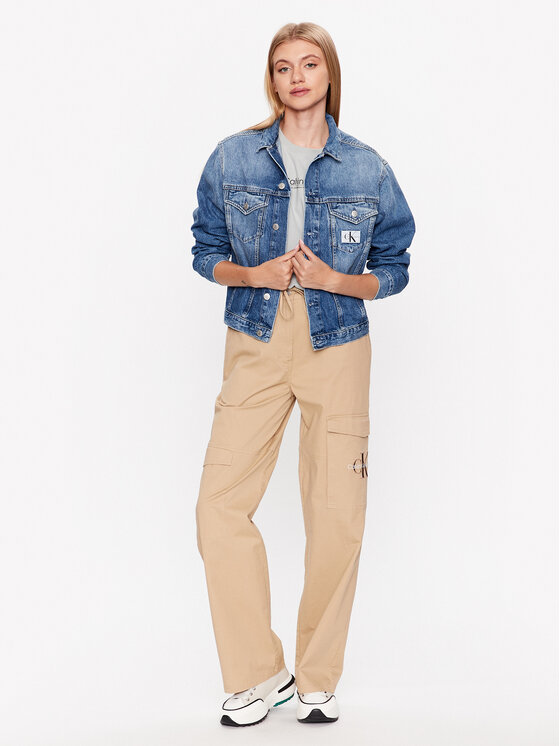 Calvin Klein Jeans Kurtka jeansowa J20J221261 Granatowy Regular Fit zdjęcie nr 2