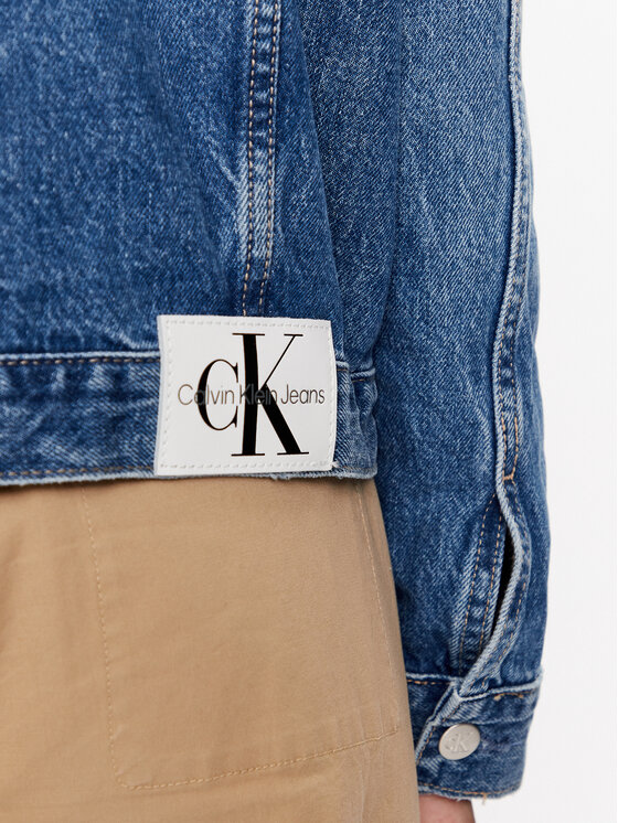 Calvin Klein Jeans Kurtka jeansowa J20J221261 Granatowy Regular Fit zdjęcie nr 5