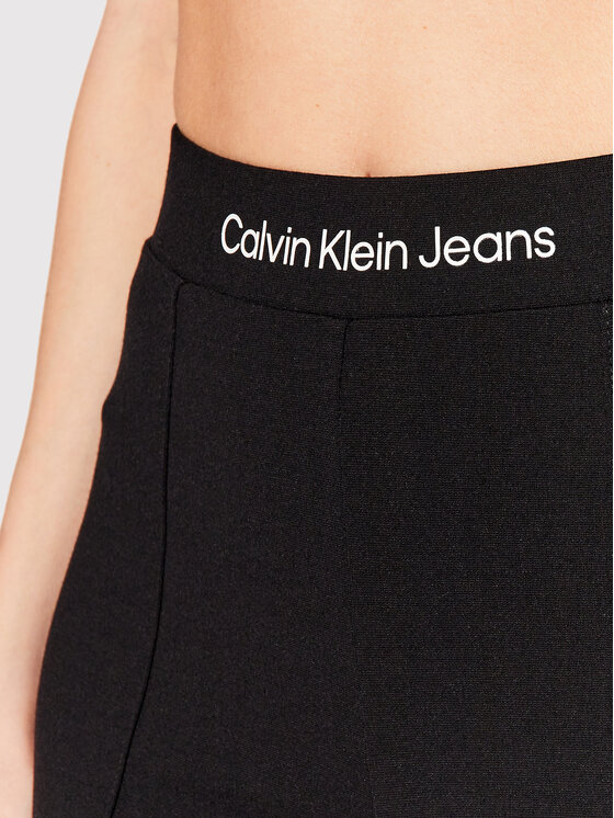 Calvin Klein Jeans Legginsy J20J218976 Czarny Slim Fit zdjęcie nr 4