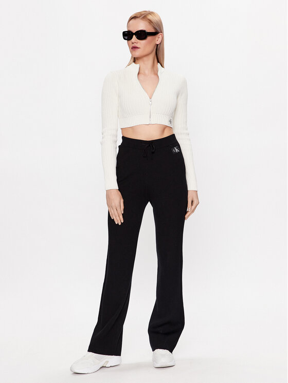 Calvin Klein Jeans Spodnie dresowe J20J222114 Czarny Regular Fit zdjęcie nr 2