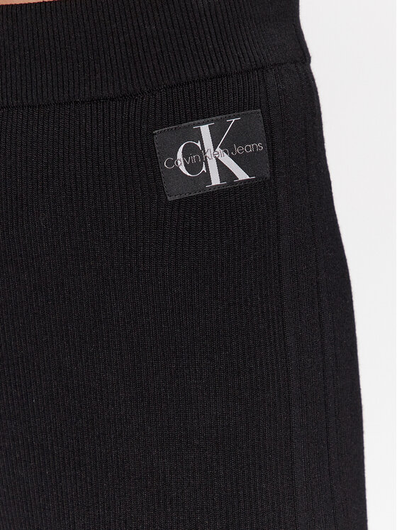 Calvin Klein Jeans Spodnie dresowe J20J222114 Czarny Regular Fit zdjęcie nr 4