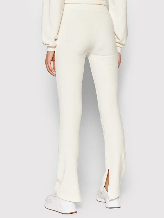 Calvin Klein Jeans Spodnie materiałowe J20J217788 Beżowy Slim Fit zdjęcie nr 3