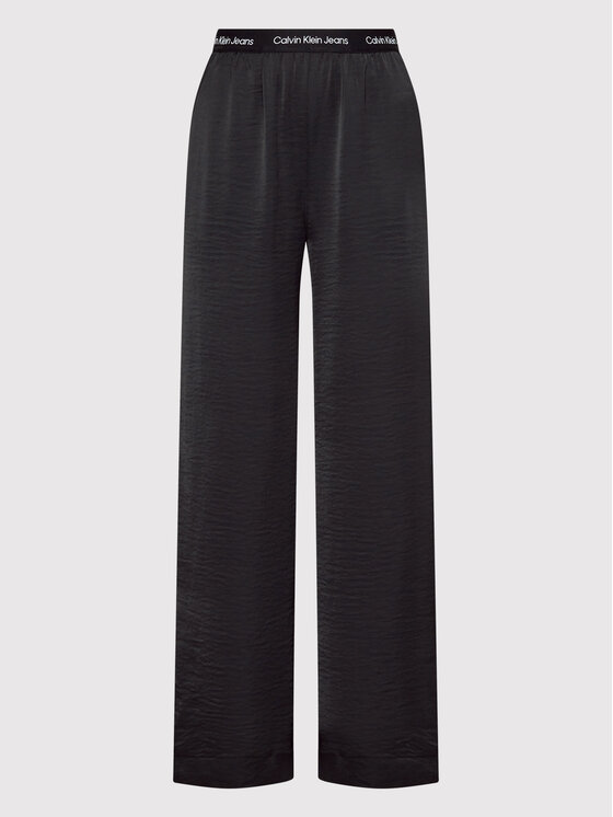 Calvin Klein Jeans Spodnie materiałowe J20J218978 Czarny Relaxed Fit zdjęcie nr 5