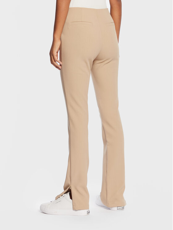 Calvin Klein Jeans Spodnie materiałowe J20J220529 Beżowy Slim Fit zdjęcie nr 4