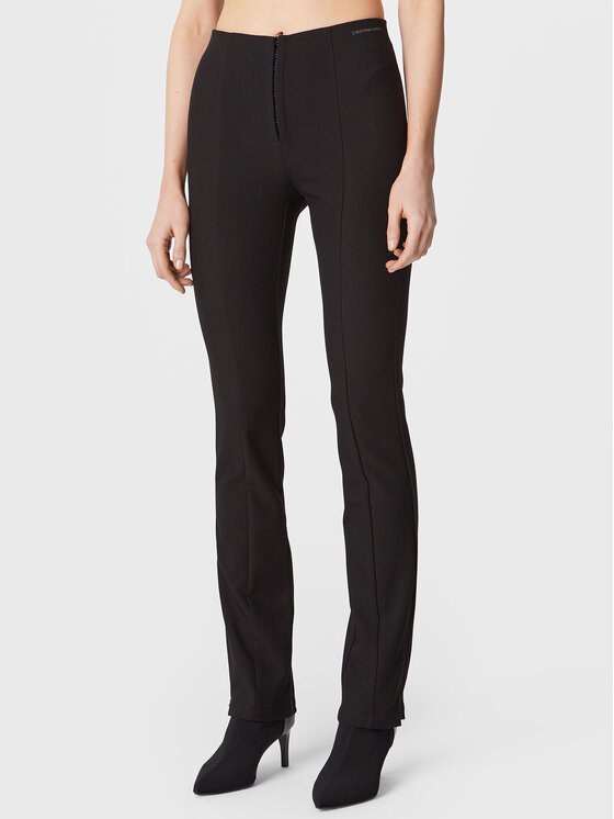 Calvin Klein Jeans Spodnie materiałowe J20J220529 Czarny Slim Fit
