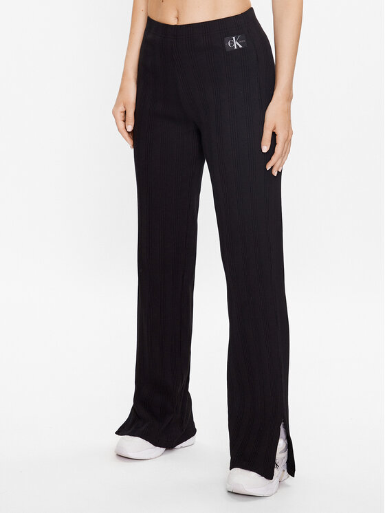 Calvin Klein Jeans Spodnie materiałowe J20J221597 Czarny Regular Fit