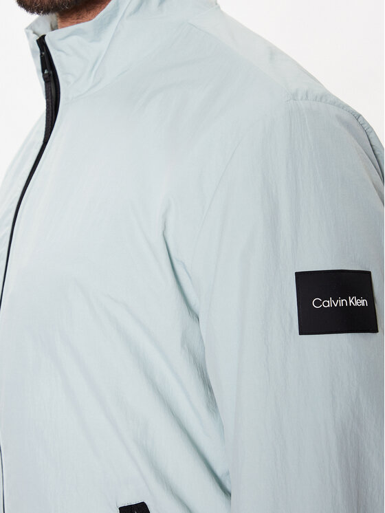 Calvin Klein Kurtka przejściowa Recycled Crinkle Nylon Blouson K10K111441 Niebieski Regular Fit zdjęcie nr 4