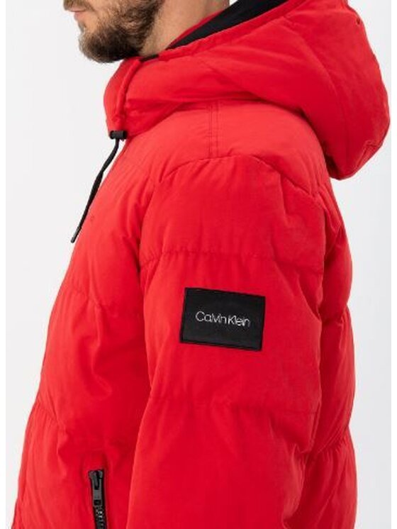 Calvin Klein Kurtka zimowa K10K104428 XA9 Czerwony Regular Fit zdjęcie nr 2
