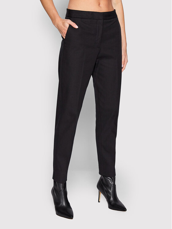 Calvin Klein Spodnie materiałowe Gabardine K20K203774 Czarny Regular Fit