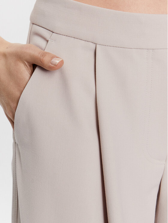 Calvin Klein Spodnie materiałowe K20K205861 Beżowy Relaxed Fit zdjęcie nr 4