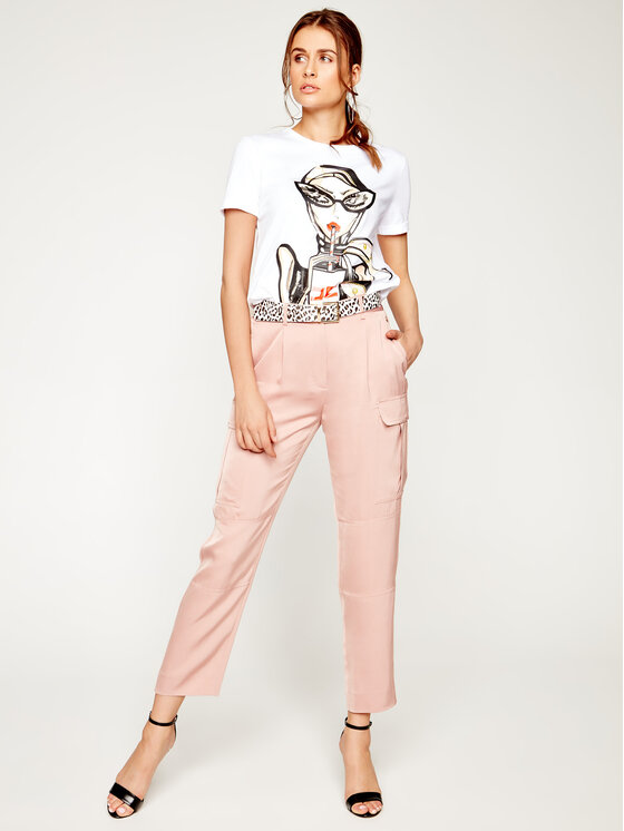 Calvin Klein Spodnie materiałowe Soft Cargo K20K201768 Różowy Regular Fit zdjęcie nr 2