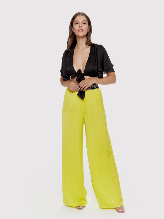 Dress Point Spodnie materiałowe Sunrise Trousers Żółty Wide Leg zdjęcie nr 2