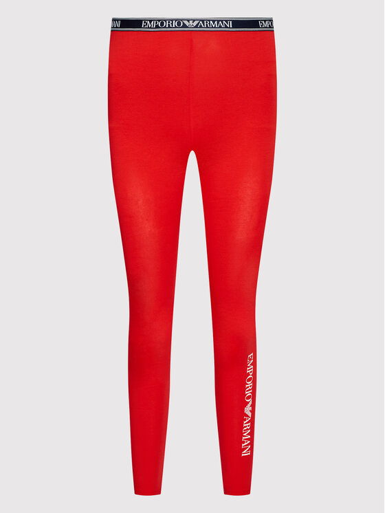 Emporio Armani Underwear Legginsy 164568 2R227 04574 Czerwony Slim Fit zdjęcie nr 5