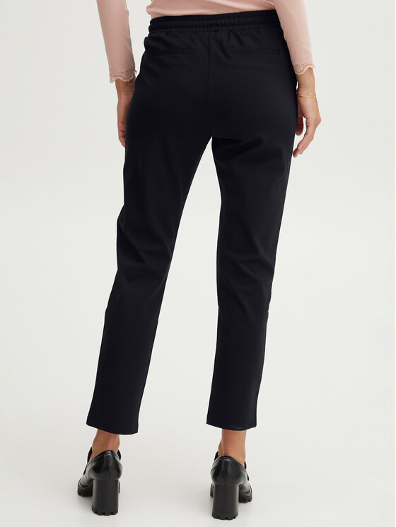 Fransa Spodnie materiałowe 20605622 Czarny Regular Fit zdjęcie nr 3