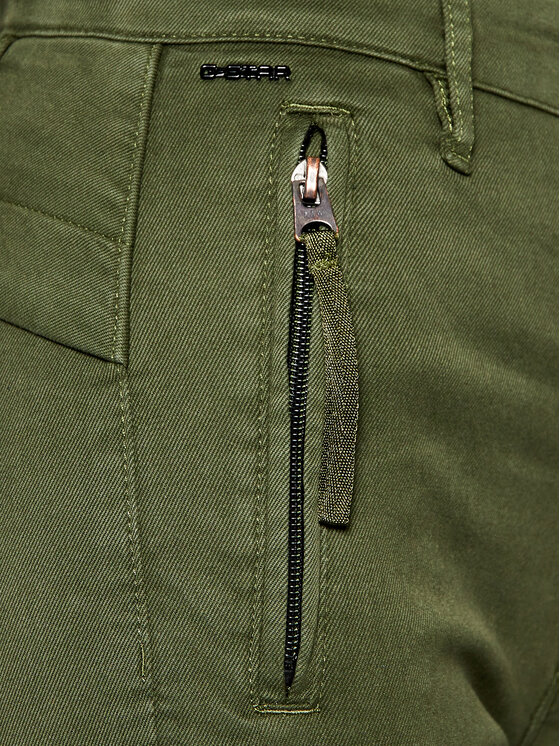 G-Star Raw Spodnie materiałowe High G-Shape D18051-C106-C026 Zielony Skinny Fit zdjęcie nr 4