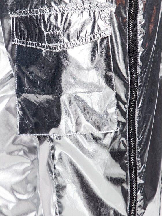 Gestuz Spodnie materiałowe Afina 10906981 Srebrny Regular Fit zdjęcie nr 5