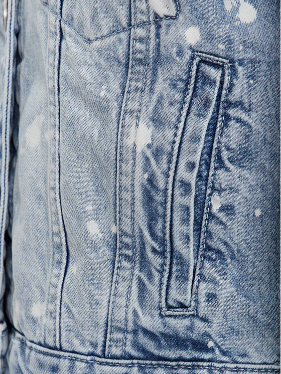 Guess Kurtka jeansowa Stevie W3GN45 D4YO0 Niebieski Regular Fit zdjęcie nr 5