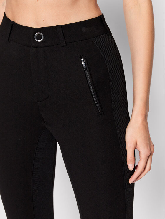Guess Spodnie materiałowe Greta W2RB12 K8RN0 Czarny Slim Fit zdjęcie nr 4