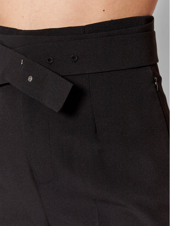 Guess Spodnie materiałowe Martina W2RB08 WB4H2 Czarny Regular Fit zdjęcie nr 4