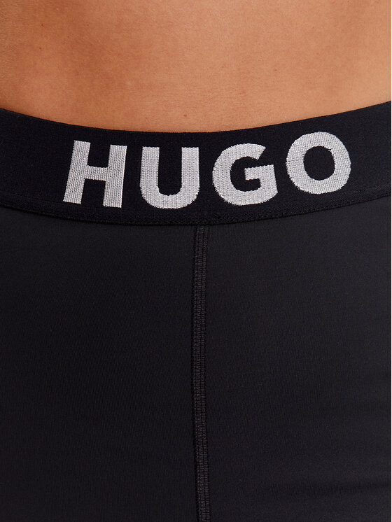 Hugo Spodnie dresowe 50488442 Czarny Extra Slim Fit zdjęcie nr 4