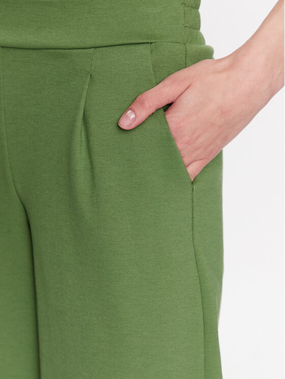 ICHI Spodnie materiałowe 20116301 Zielony Relaxed Fit zdjęcie nr 4