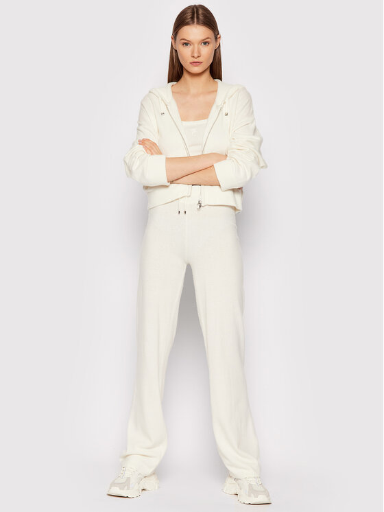 Juicy Couture Spodnie dresowe JCKB221004 Beżowy Regular Fit zdjęcie nr 2