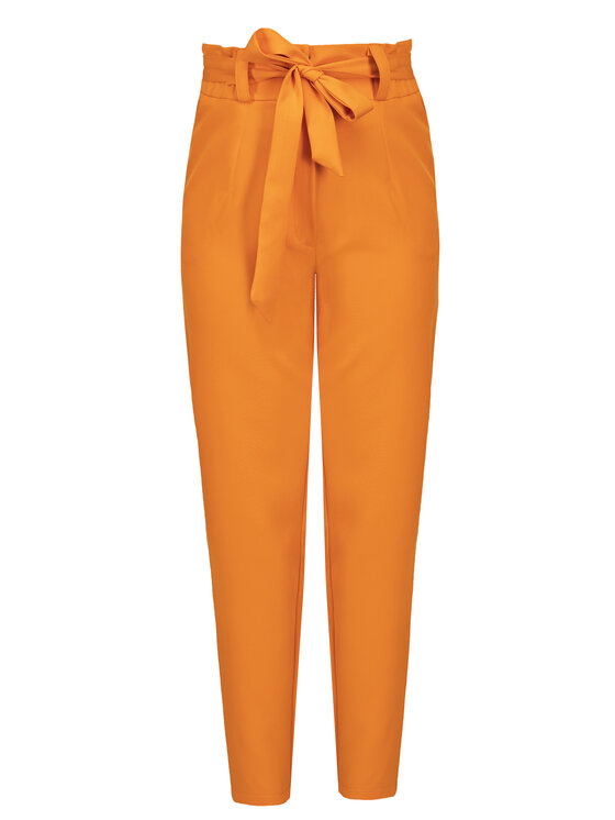 KARKO Spodnie materiałowe KOSTA Pomarańczowy Fitted Fit zdjęcie nr 5