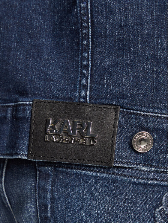 KARL LAGERFELD Kurtka jeansowa 505802 524835 Niebieski Regular Fit zdjęcie nr 4
