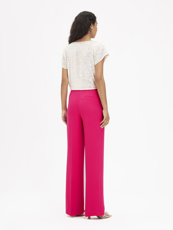 KMX Fashion Spodnie materiałowe 806000018 Różowy Straight Fit zdjęcie nr 2