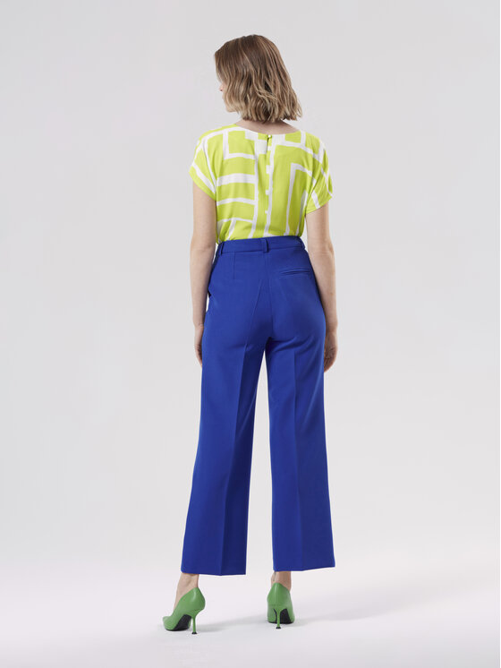 KMX Fashion Spodnie materiałowe 806120006 Fioletowy Wide Leg zdjęcie nr 2