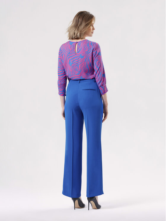 KMX Fashion Spodnie materiałowe 806400006 Fioletowy Straight Fit zdjęcie nr 2