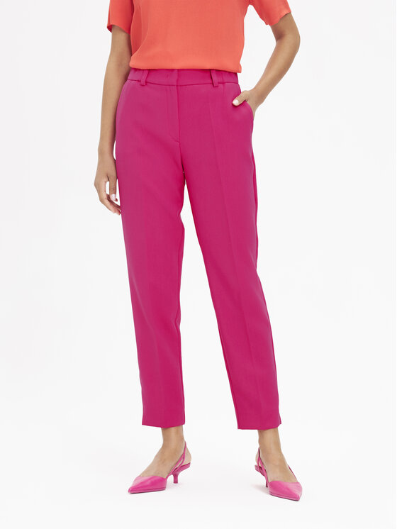KMX Fashion Spodnie materiałowe 806430010 Różowy Fitted Fit zdjęcie nr 3